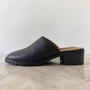 Madewell The Mindy Lugsole Mule in Leather Size 8